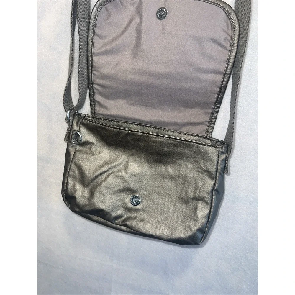 Kipling AC8281 Sabian Crossbody Mini Shoulder Bag Metallic Glow‎ Excellent